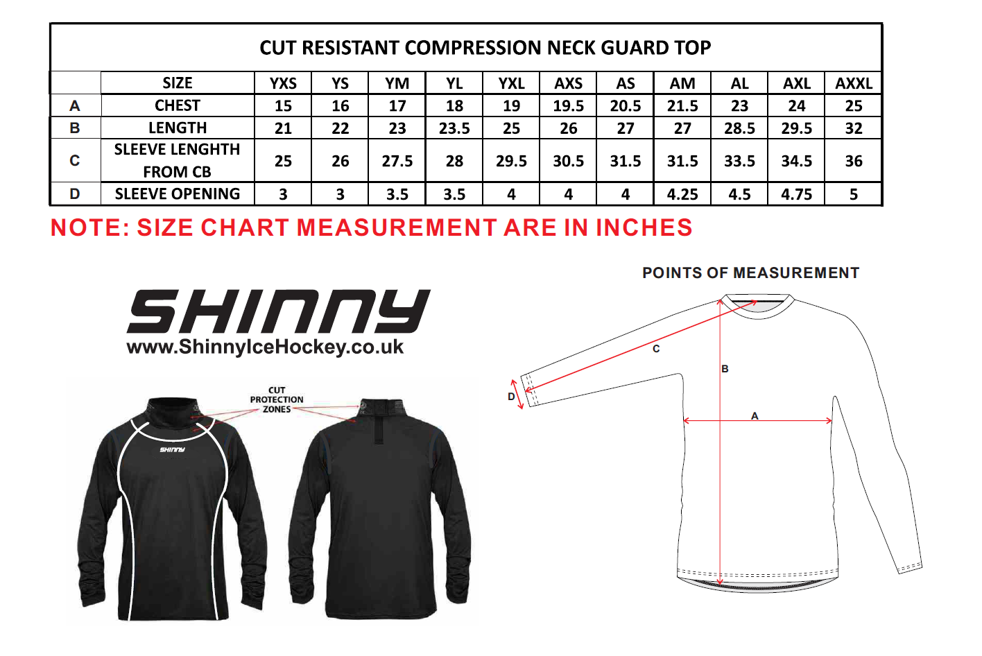SHINNY PRO COMPRESSION NECK GUARD TOP