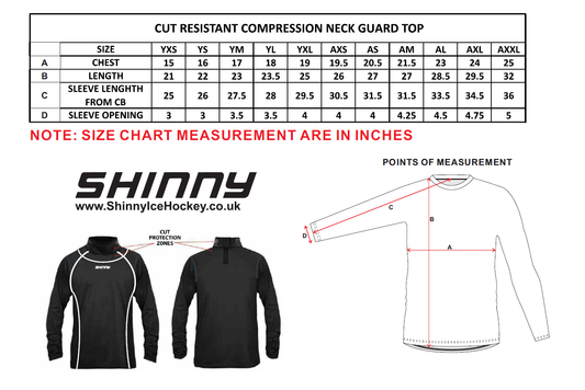 SHINNY PRO COMPRESSION NECK GUARD TOP