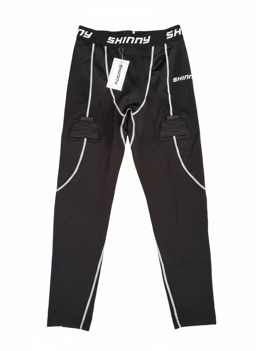 SHINNY PRO COMPRESSION FULL LENGTH PANTS WITH BUILT IN JOCK